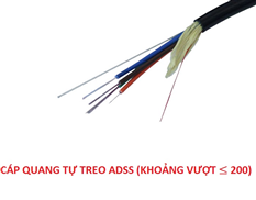 Dây, Cáp quang tự treo ADSS (khoảng vượt 200) ngoài trời cao cấp