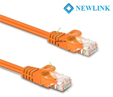 Dây mạng 0,3M Cat6 NewLink màu cam NL-1001FOR