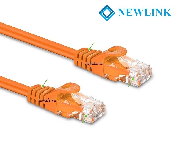Dây mạng cat6 10M NewLink màu cam NL-10034FOR