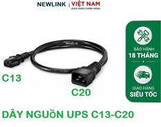 Dây nguồn 1,5M NEWLINK C13-C20 tiết diện 14AWG (2.08mm2) NL-PC1320-1,5M cao cấp