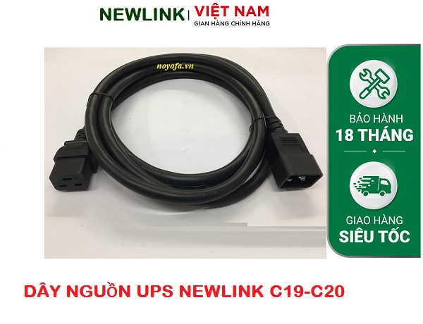 Dây nguồn 3M NEWLINK C19-C20 tiết diện 12AWG (3.31mm2) NL-PC1920-3M