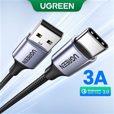 Dây USB 2.0 sang TYPE C mạ NICKEL vỏ sợi bện dài 0.25M  Ugreen US288 60124 cao cấp