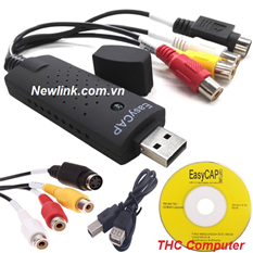 Easycap-USB Capture Chuyển từ USB ra AV - Svideo Dùng cho Camera