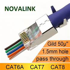 Hạt mạng CAT6A, CAT7 Xuyên thấu NOAVA LINK CC-01-00195 cao cấp