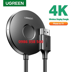 HDMI không dây Ugreen 60356 WiFi 2.4G/5G 4K@30Hz kết nối điện thoại, tablet lên TV máy chiếu
