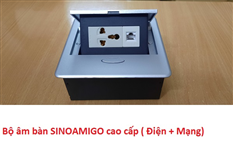 Hộp điện âm bàn SINOAMGIO cao cấp STS-201XJB ( Điện + Mạng) chính hãng