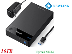 Hộp đựng ổ cứng 3,5 inch Sata/ USB 3.0 hỗ trợ 16TB chính hãng Ugreen 50423 cao cấp