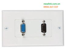 Mặt chữ nhật VGA 2 Port đi âm tường