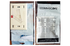 Mặt chữ nhật Wallplate commscope 1 cổng