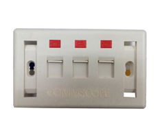 Mặt ổ cắm mạng âm tường commscope 3 cổng