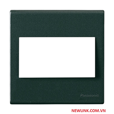 Mặt vuông cho 3 thiết bị Panasonic cao cấp (Black)