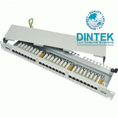 Patch Panel DINTEK Cat.5e FTP 1U 24P (P/N: 1402-03012)
