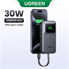 Pin dự phòng UGREEN UNO 10000mAh PB511 35603 (Xám) cao cấp