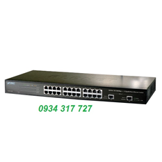 Switch chia mạng PLANET 24-Port FGSW-2620 10/100Mbps +2- Gigabit Ethernet
