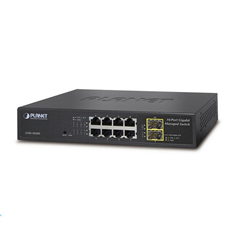 Switch chia mạng PLANET 8-Port GSD-1020S 10/100/1000Mbps + 2-Port 100/1000X