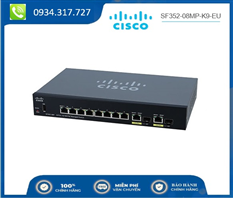 Switch Cisco SF352-08MP-K9-EU Managed Switch 8P 10/100 with 128W + 2 SFP
