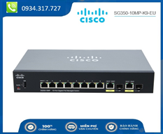 Switch cisco SG350-10MP-K9-EU Managed Switch 8P 10/100/1000 PoE with 128W + 2 mini-GBIC