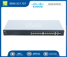 Switch Cisco Smart Switch 24 ports 10/100/1000 + 2 SFP SG250-26-K9-EU