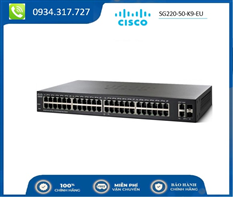 Switch Cisco Smart Switch 48 10/100/1000 ports + 2 Gigabit RJ45/SFP SG220-50-K9-EU