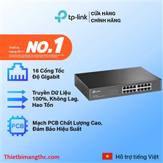 Switch Tplink 16 Cổng 10/100/1000Mbps (TL-SG1016D) vỏ sắt cao cấp