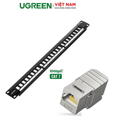 Thanh đấu nối Patch Panel 24 cổng CAT7 Ugreen cao cấp