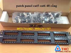 Thanh đấu nối Patch Panel 48 cổng AMP UP cat5e hàng chính hãng