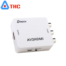 Thiết bị chuyển đổi AV sang HDMI Dtech (DT-6518)