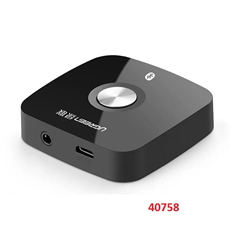 Thiết bị nhận AUX Bluetooth Receiver 4.2 cho loa, amply hỗ trợ cổng 3.5mm Ugreen 40758 cao cấp