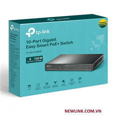 TL-SG1210MPE Switch chia mạng 10-cổng Gigabit Easy Smart Switch with 8-Port PoE+ cao cấp