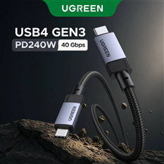 UGREEN USB4.0 Gen3 40Gbps PD240W USB-C Cáp sạc nhanh truyền dữ liệu siêu nhanh cho điện thoại Laptop L705 65175