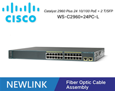 WS-C2960+24PC-L Thiết bị chuyển mạch CISCO Catalyst 2960 Plus 24 10/100 PoE + 2 T/SFP LAN Base cao cấp